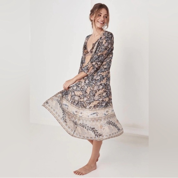 Spell & The Gypsy Oasis Paisley Floral Duster Size Small Medium - Picture 10 of 11